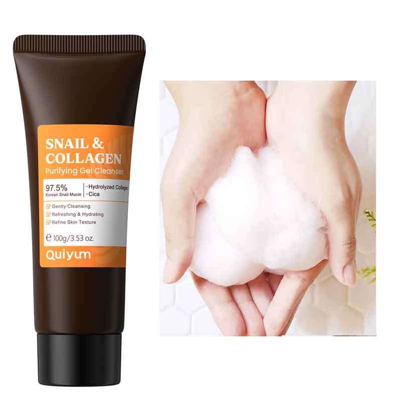 Snail Cream Gel - Nettoyant Visage au Collagène d'Escargot -
