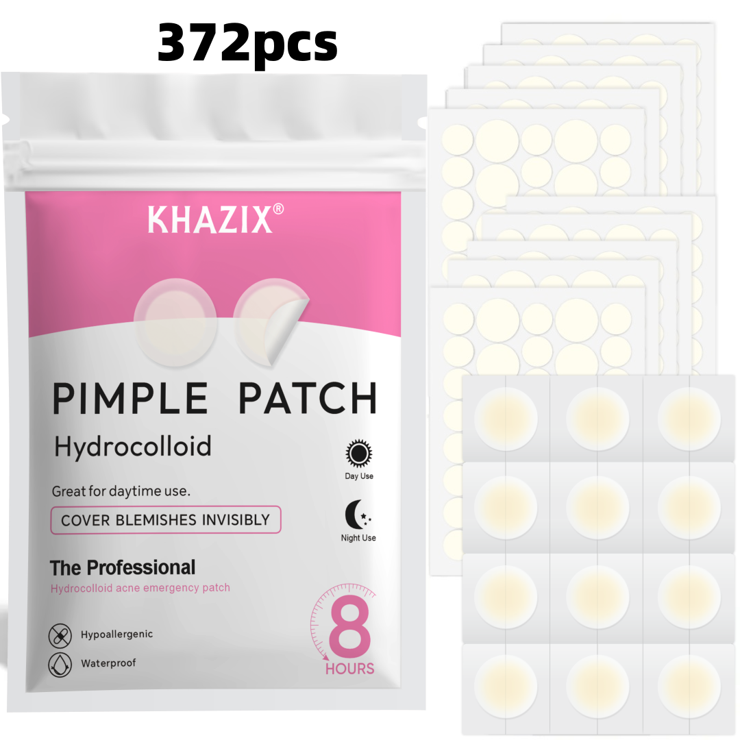 Skincare The Originote - 372 Patchs Hydrocolloïdes pour l'Acné, Autocollants