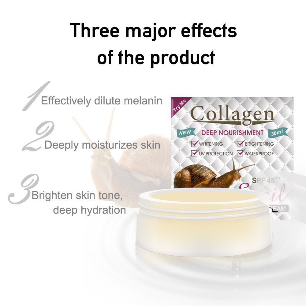 Snail Cream Gel - Crème de beauté au collagène d'escargot,