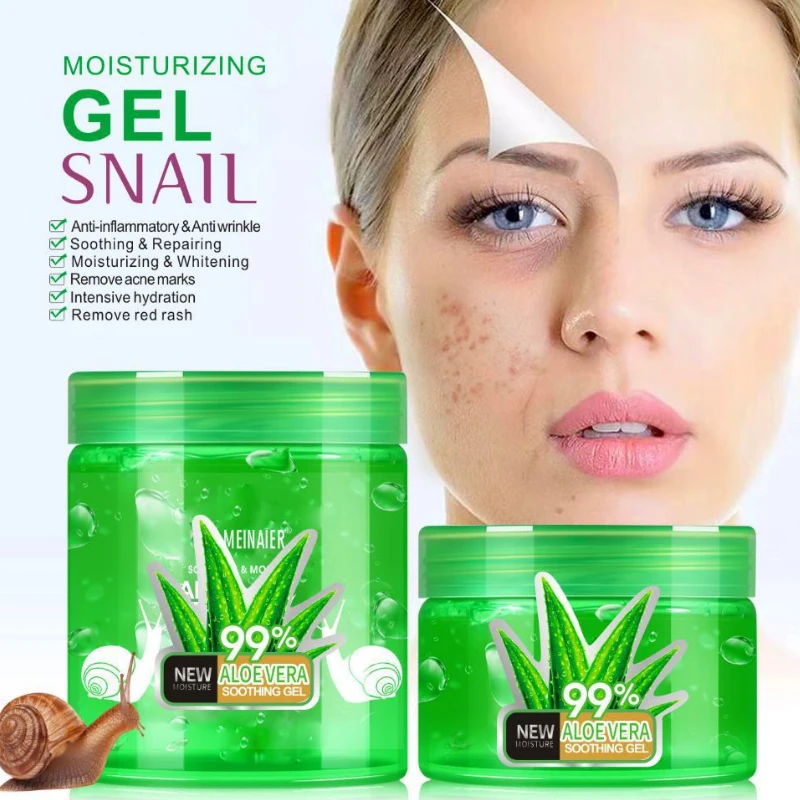 Snail Cream Gel - Gel d'aloe Vera naturel pour le