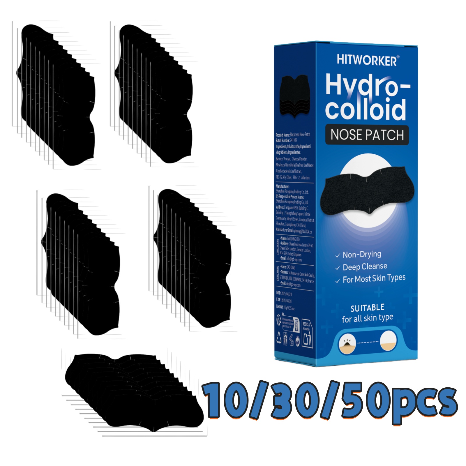 Skincare The Originote - Bandes nasales nettoyantes pour pores 10/30/50
