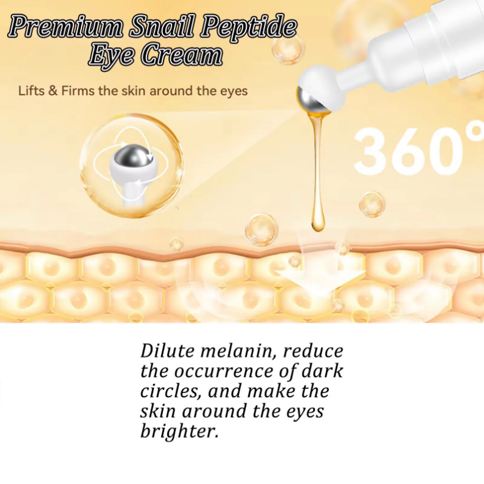 Crème pour les yeux au Peptide - Snail Cream Gel avis et prix